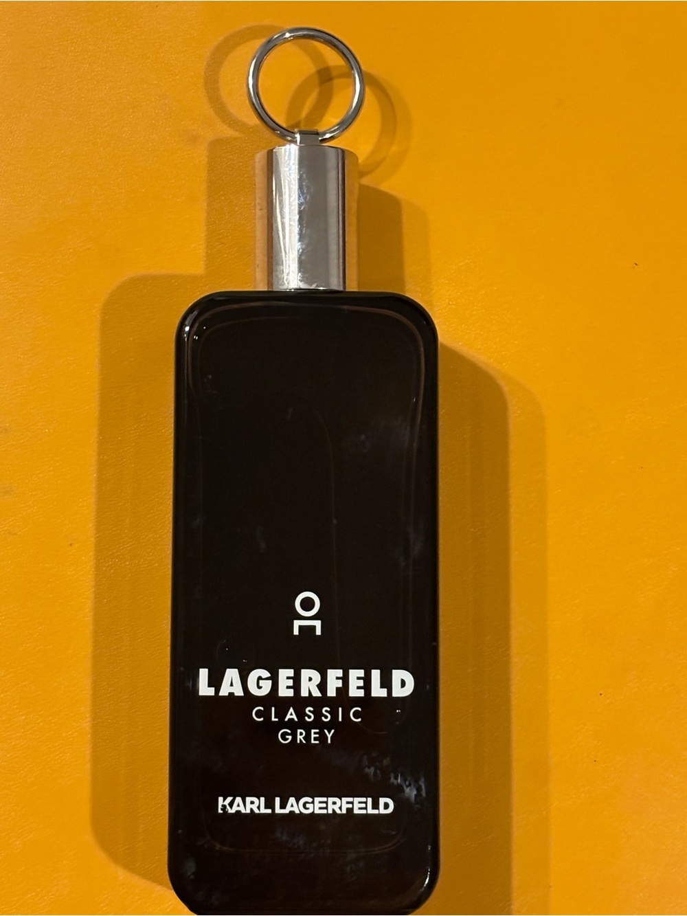 Karl Lagerfeld Black and Silver Keychain Atomizer